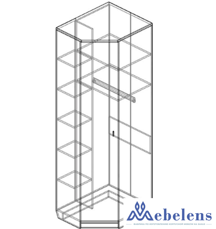 Шкаф угловой Соло СЛ - 30
